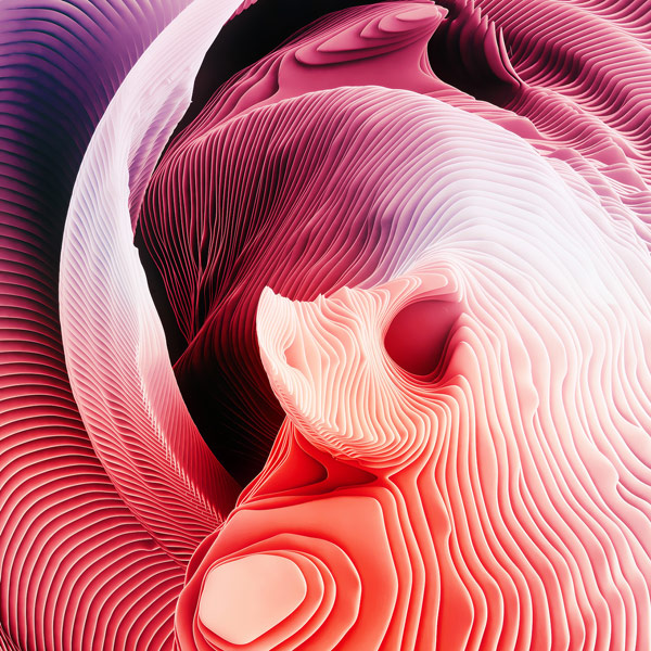 Work from Ari Weinkle's Spirals series.
