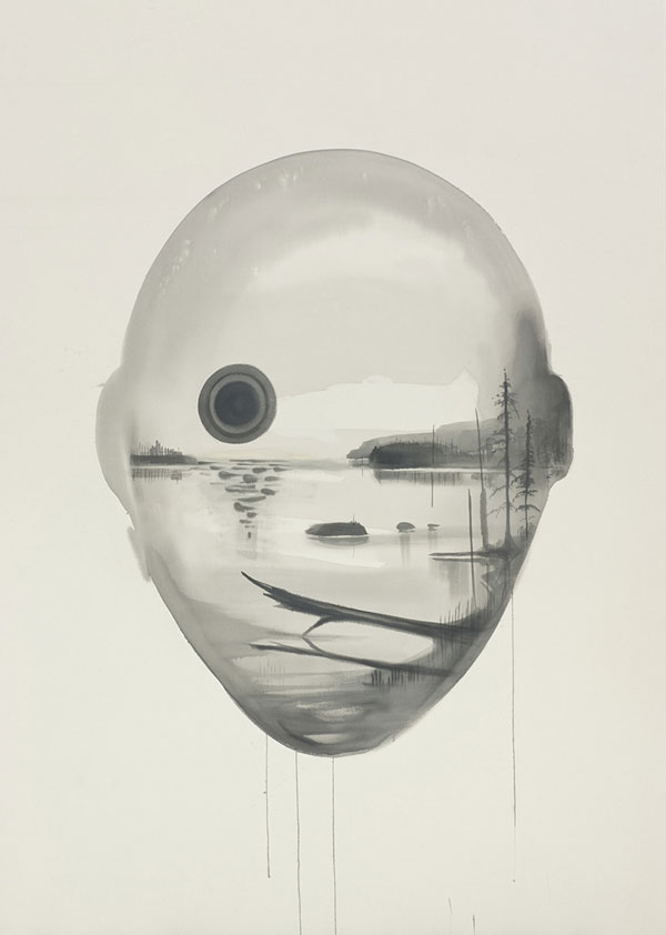 Painting from the series View from Here by Canadian artist Wanda Koop.