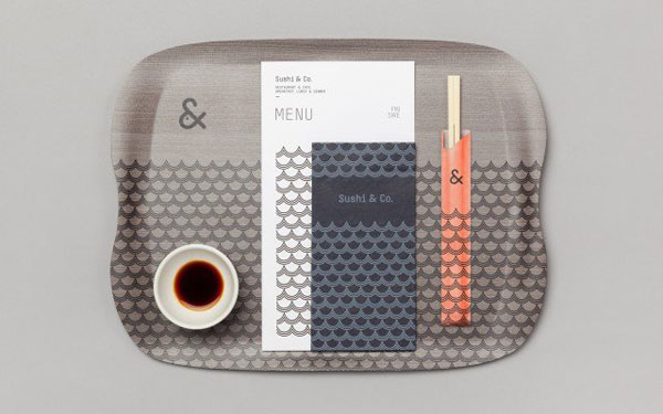 Sushi & Co. brand identity design by Bond studio.