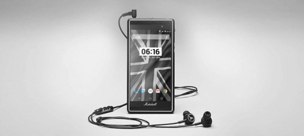 Front of the new Android based smartphone concept from Marshall.