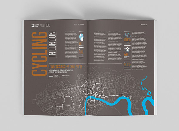 Cycling in London.