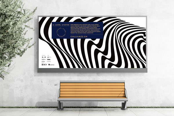 Billboard advertisement in public space.