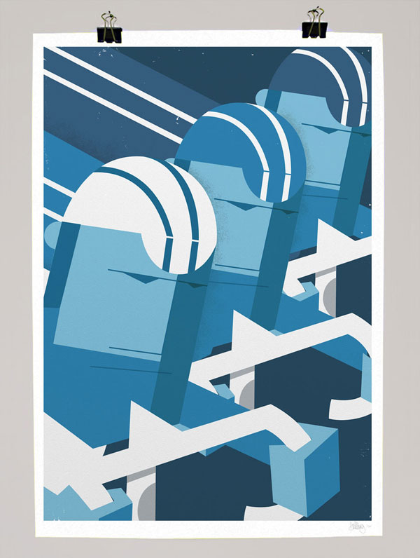 Bikes - artwork from a series of posters available on Little Red Dots.