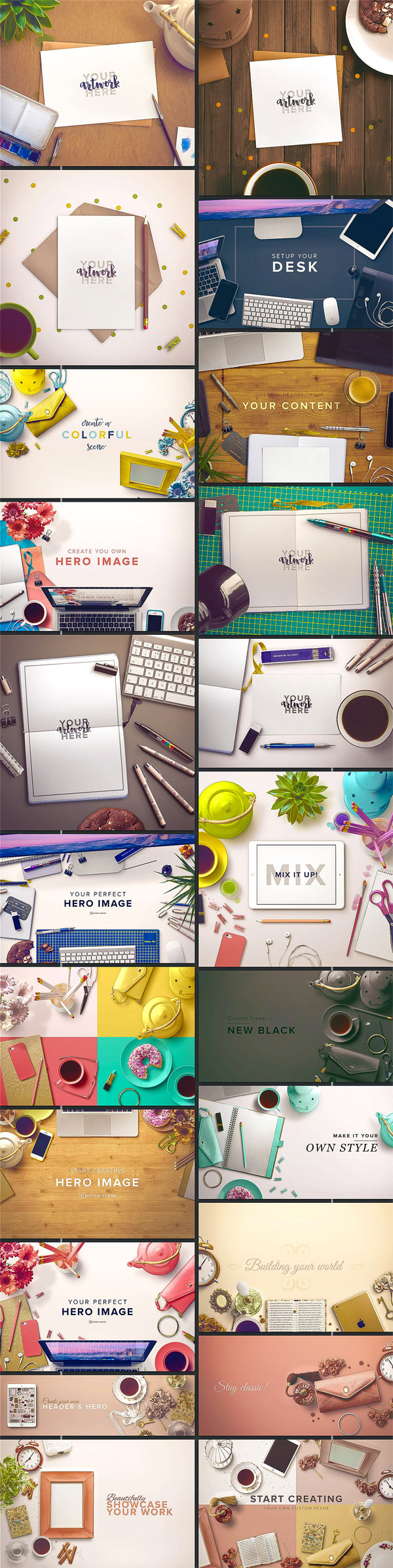 Exclusively in this bundle: 27 pre-made scenes.