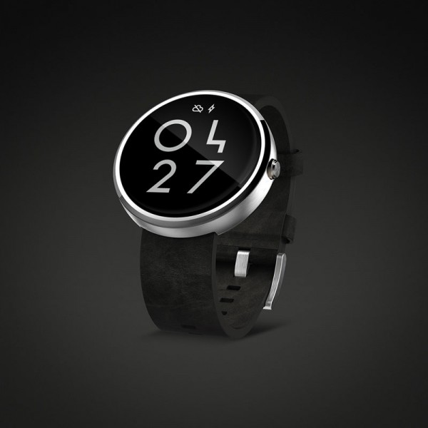 A special design smartwatch user interface based on simple black and white as well as minimalist numbers and letters.