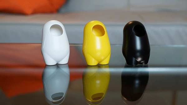 The WATCHme charging stands are availavle in different colors and color combinations.