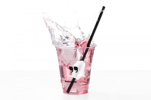 The advertisement image shows a refreshing tea.