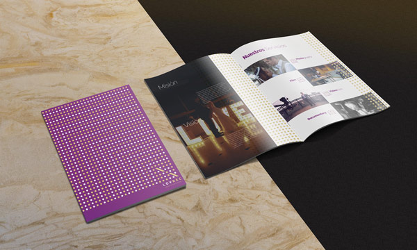 Brochure design with cover and inside pages. Brochure design with cover and inside pages.
