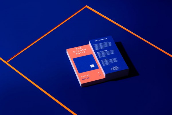 Two-sided business cards.