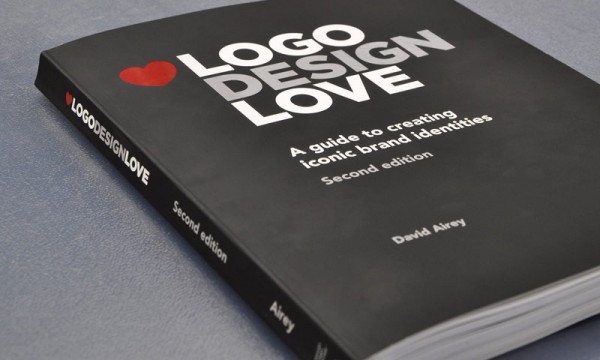 Logo Design Love by David Airey, the second edition of the paperback version with 240 pages. Publisher: Peachpit Press