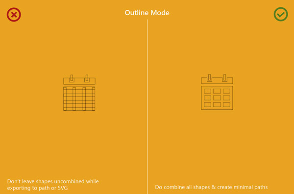 Combine all shapes and create paths.
