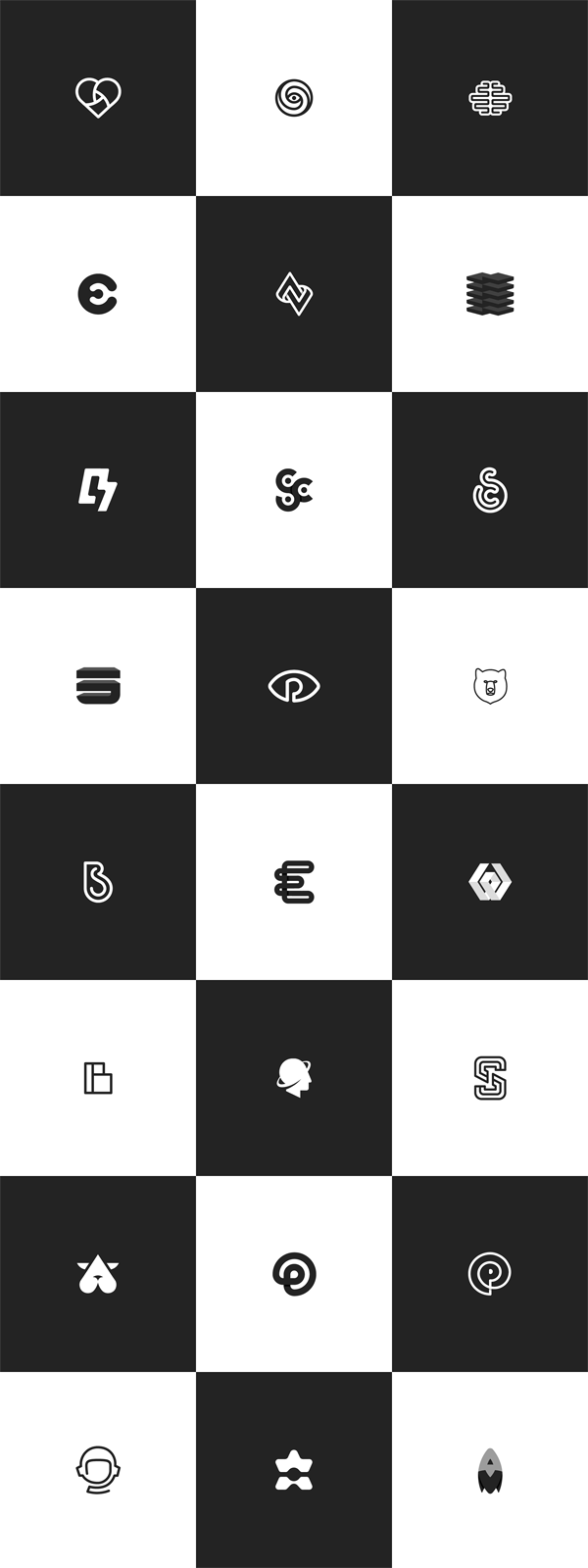 Logo collection with works from 2014 - 2015 by Lima, Peru based graphic designer Angelo Vito.