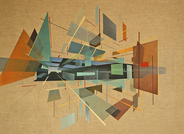 Rendering the fundamentals (80x110cm Oil on canvas, 2013)