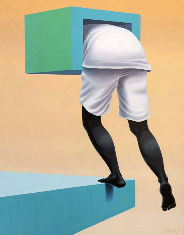 Surreal artwork in the size of 24x30 Inches.