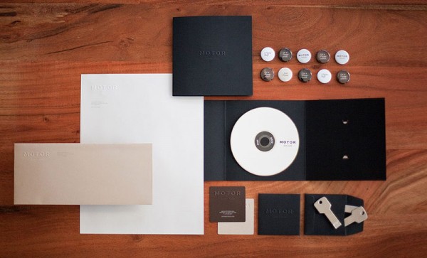 Visual identity for Motor, a company specializing in special effects and 3D computer graphics.