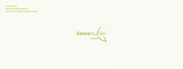 Limes Model – architecture company with the triangle-shaped ruler.