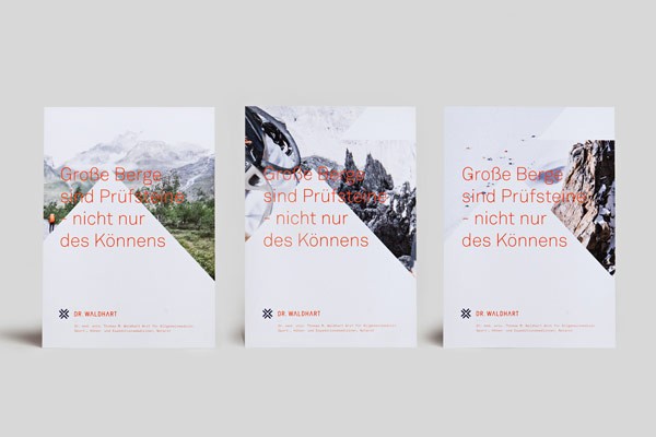 Well designed printed collateral.