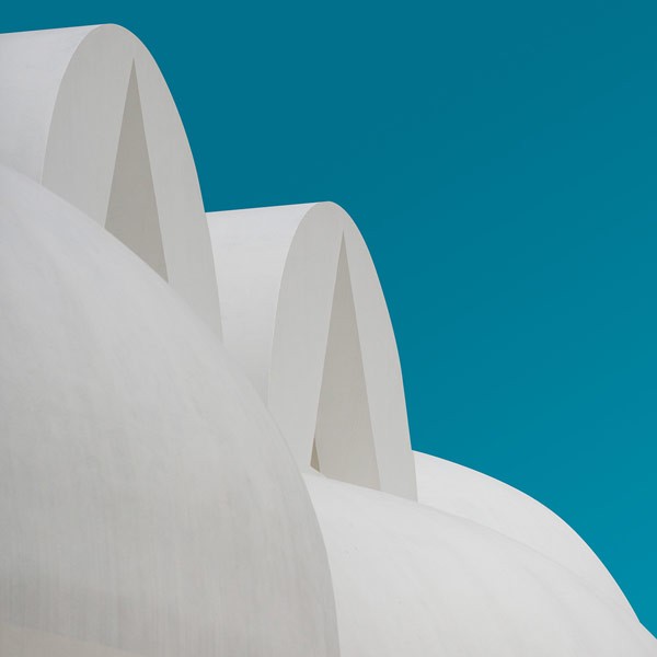 Close up of architectural shapes.