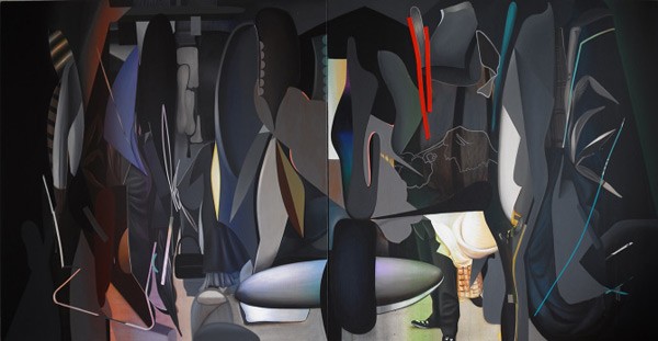 "Disaster Portraits" – painted in 2014 in the size of 160x315cm.
