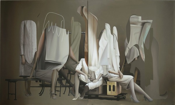 "The day after" – work from 2014 in the size of 180x295cm.