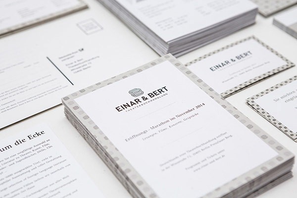 The stationery and identity system. The stationery and identity system.