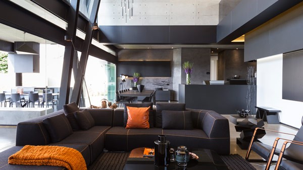 Modern and extravagant interio design.