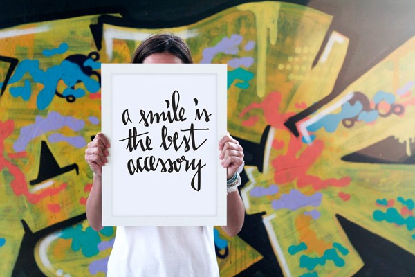 A smile is the best accessory.