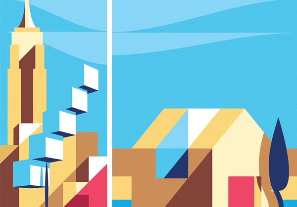 Colorful digital illustrations.