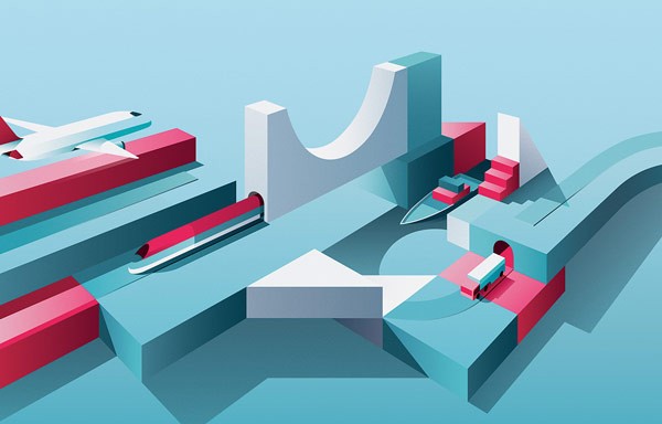 Graphic artwork for Berenberg.