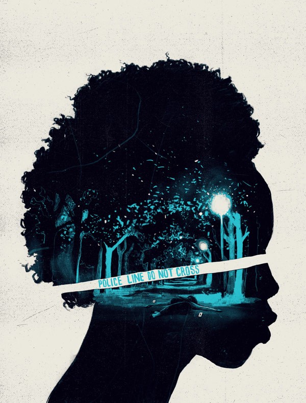 SOUTHERN PACIFIC LAW CENTER – cover artwork for an issue about violence against transgender women of color.