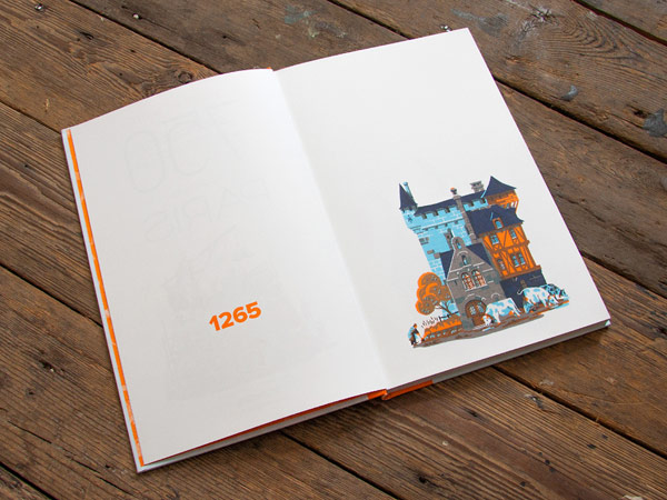 The book starts in the 13th Century and it's making its way towards today.