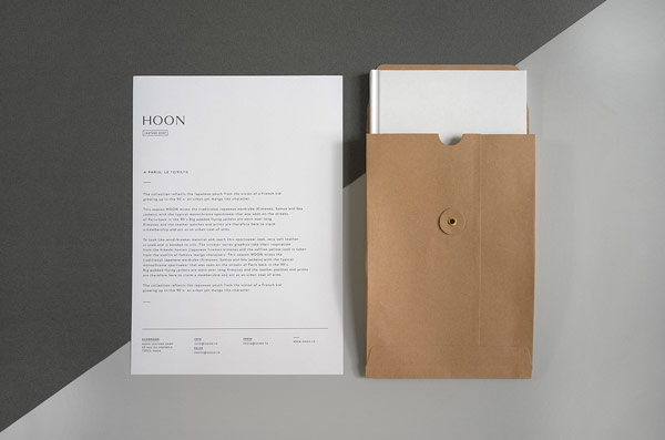 Stationery and envelope.