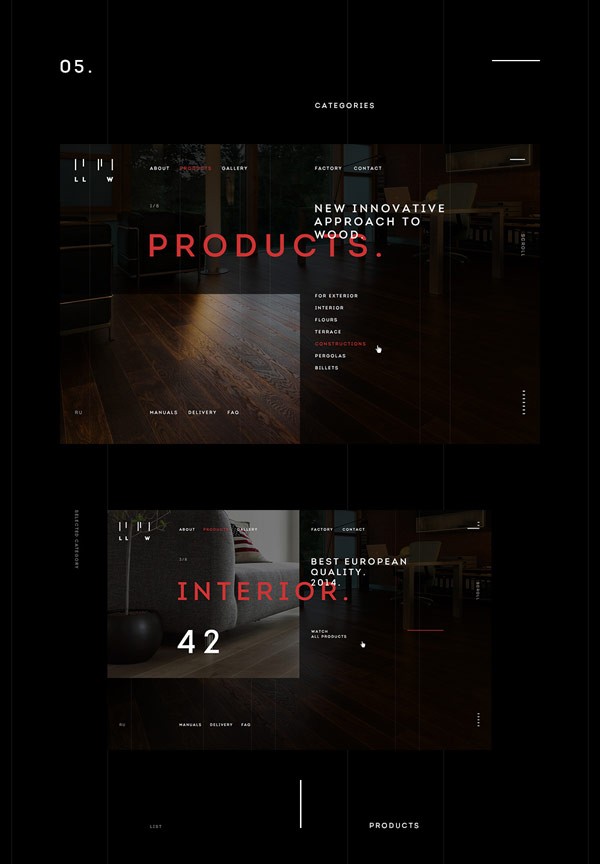 The website is characterized by beautiful imagery and a clean layout.
