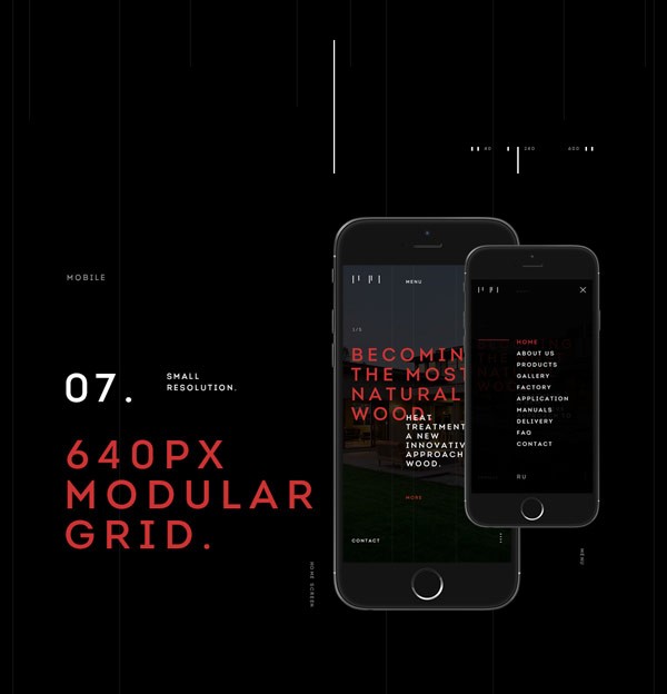 This is how the website looks on a mobile phone.