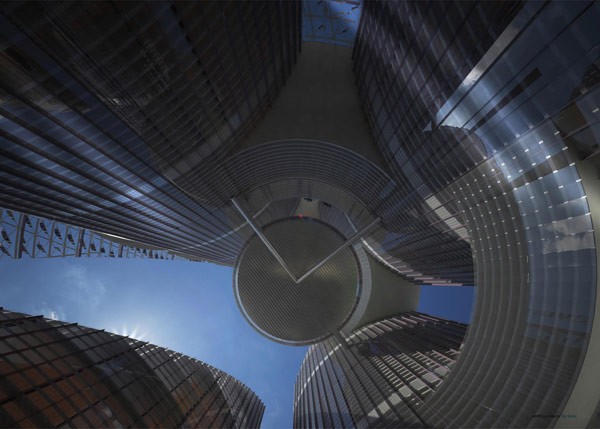 The view upwards is impressive.