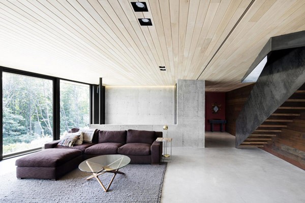 Inside the home you can find simple but elegant interior design elements.
