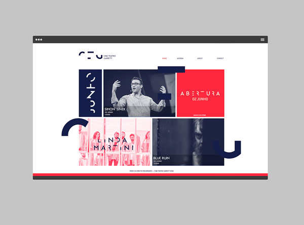 The team of MAAN Design Studio also developed a new website for the theater.