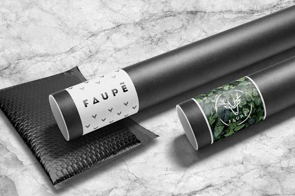 The collection of shipping materials includes different items such as tubes and padded envelopes.