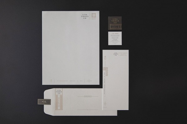Branding and graphic design by Device Creative Collaborative for event planner Lisa Vorce.