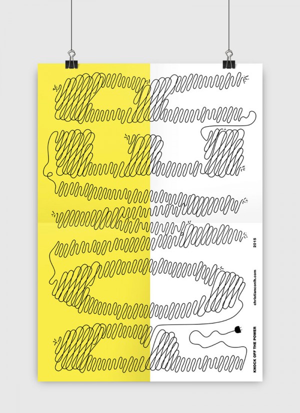 Knock off the power – Personal work created for a size of A1 - A3.