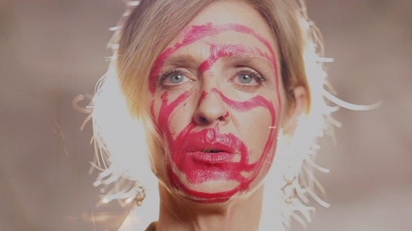 Another still from the Time Flies video by writer and performance artist Minton Sparks.
