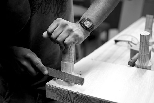 An image of the production of the table.