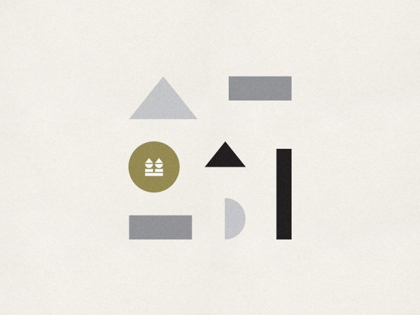 Simple and clean graphic elements as well as the reduced color scheme of the visual identity.