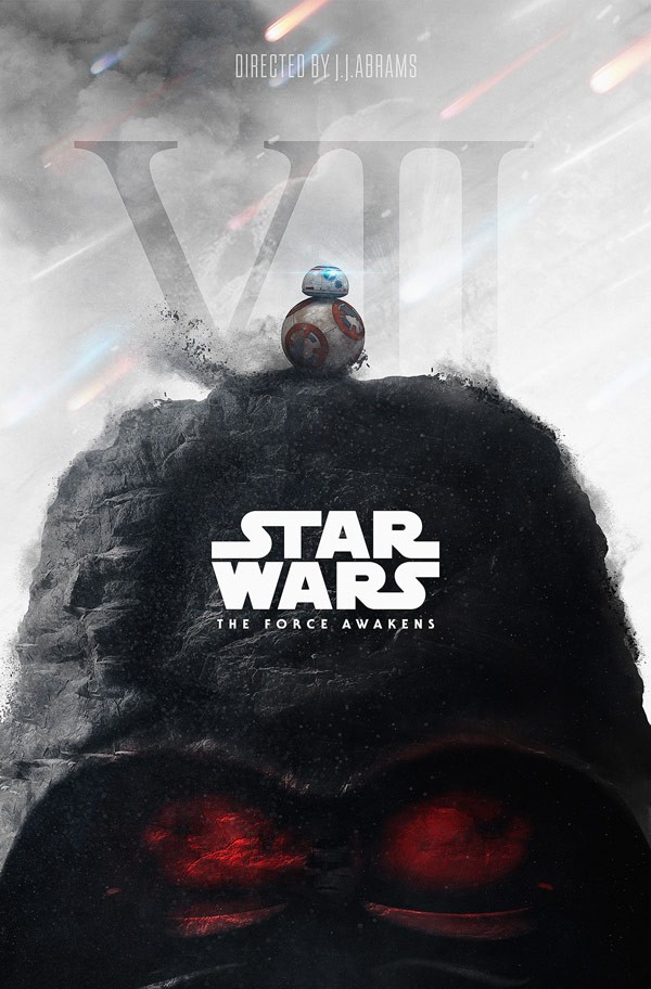 Star Wars VII – The Force Awakens, a digital artwork created by Kiev, Ukraine based digital artist and graphic designer, Ara Badiya.