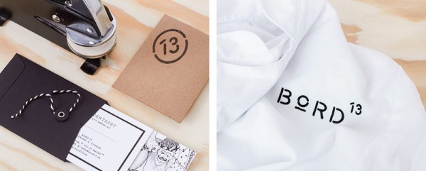 Some close ups of the visual identity including printed collateral and kitchen workwear.