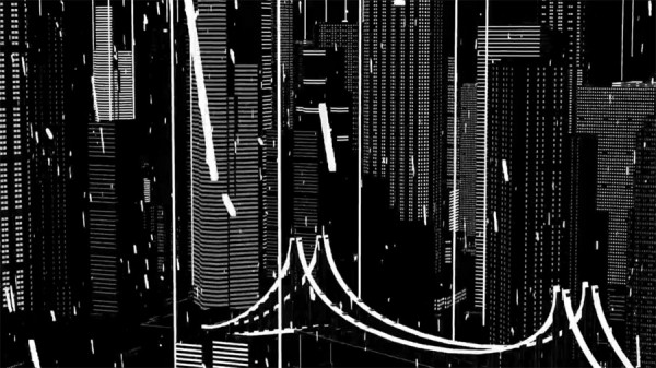 The video is based on a sci-fi/retro comic style.