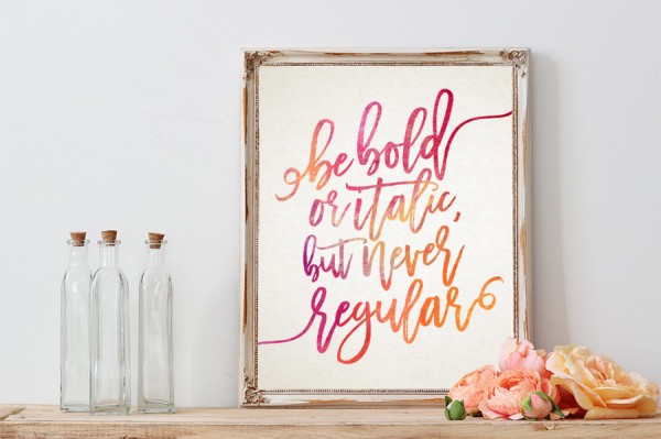 With this font you can create beautiful designs in a feminine look.