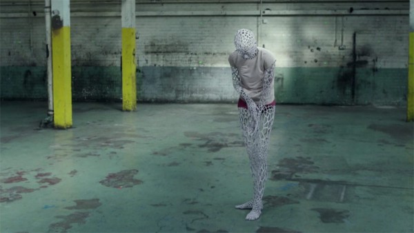 At the end, the dancer has been transformed entirely into this hollow, skeletal creature.