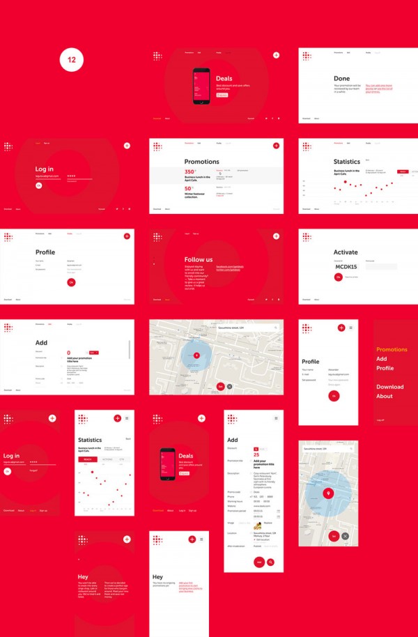 The modern UI design of the Deals app.