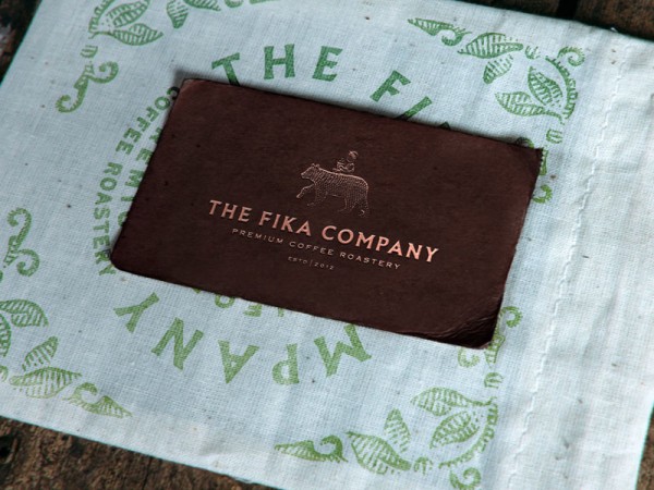 The entire brand identity is based on a rustic vintage look.